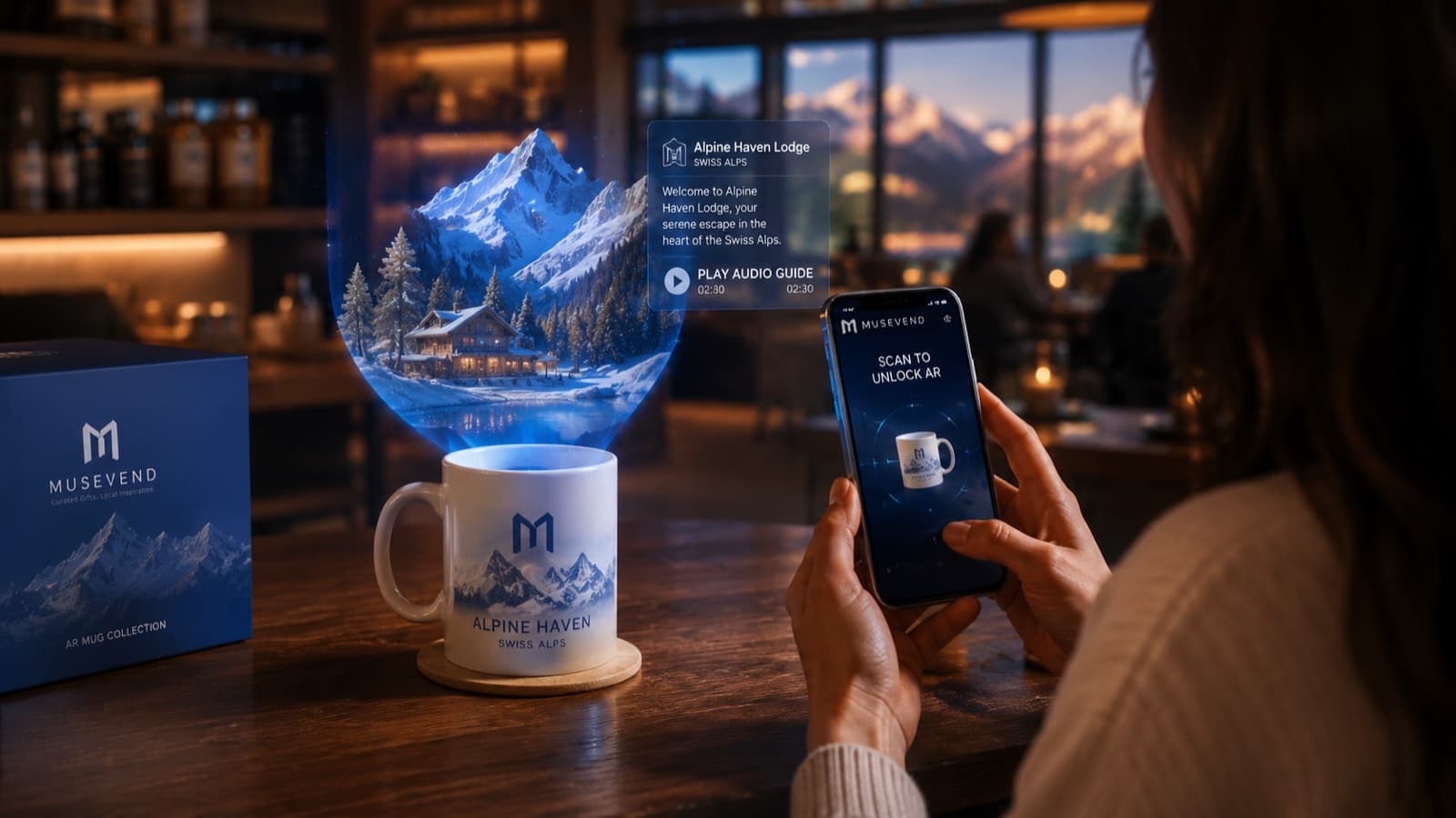 AR Mugs — Your morning coffee, your favorite place.