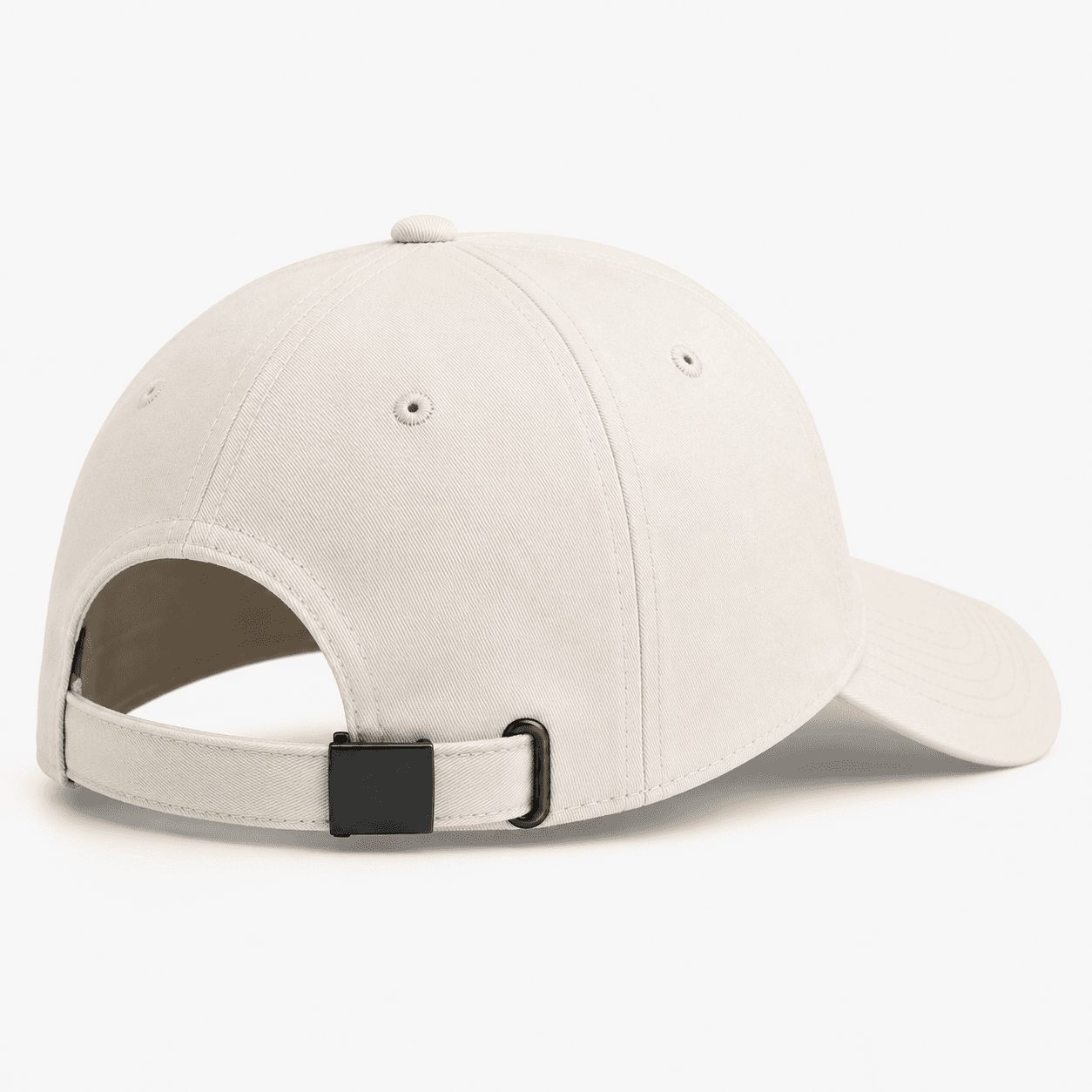 Bone custom company baseball cap with adjustable back strap and tonal stitching