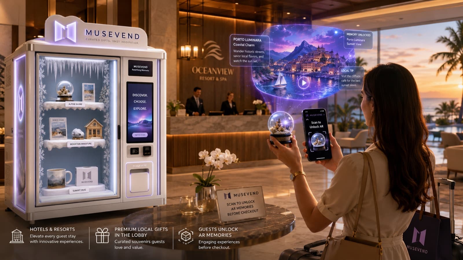 Hotels & Resorts — MuseVend AR souvenirs in context.