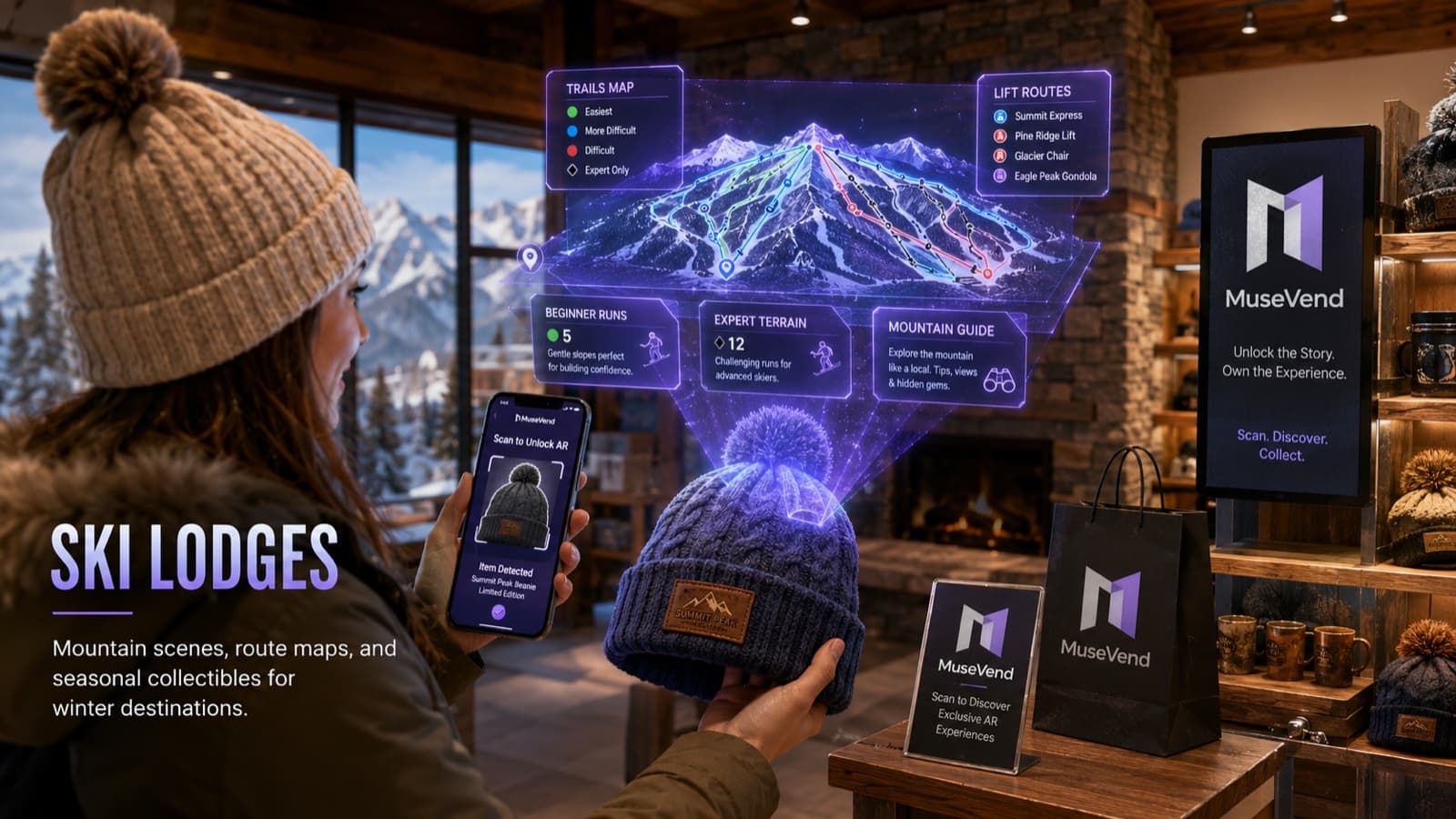 Ski Lodges — MuseVend AR souvenirs in context.