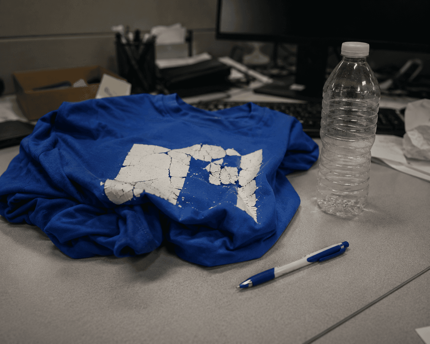 Cheap promotional swag — low GSM tees, cracking prints, plastic giveaways